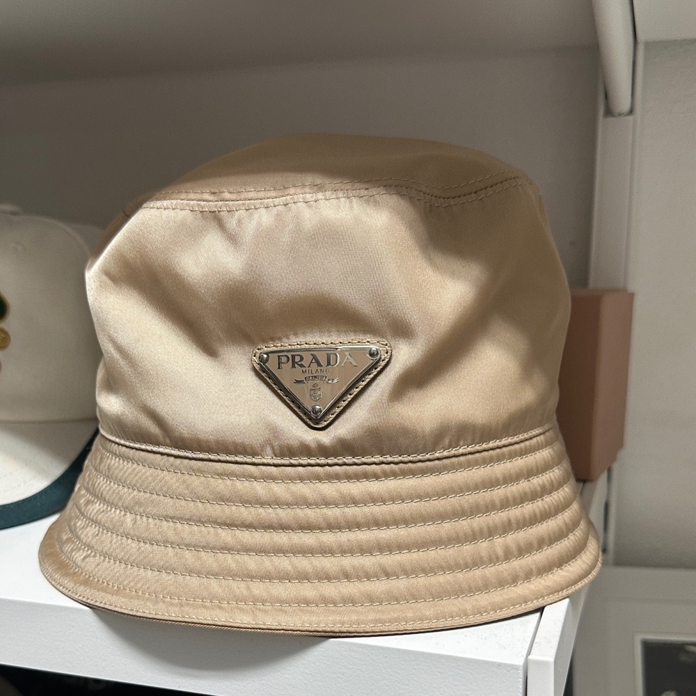 Prada Beige Bucket Hat